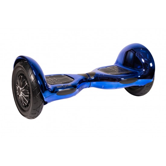 OffRoad ElectroBlue Hoverboard Szett Komfortos HoverKart Üléssel - 10” Kerekek, Bluetooth Hangszórók, LED Fények, Önegyensúlyozás, 15km hatótávolság, 700W teljesítmény, 4Ah Samsung cellás akkumulátor, Smart Balance 2