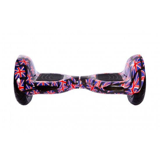 OffRoad England Hoverboard Szett Komfortos HoverKart Üléssel - 10” Kerekek, Bluetooth Hangszórók, LED Fények, Önegyensúlyozás, 15km hatótávolság, 700W teljesítmény, 4Ah Samsung cellás akkumulátor, Smart Balance 2