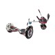 Hoverboard Go Kart Csomag, 10 Inch-es, Teljesítménye 700W, Bluetooth-os beépített hangszórók, Led-ek, Hoverkart szivacsos ülés, Smart Balance OffRoad Last Dead 2