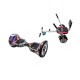 Hoverboard Go Kart Csomag, 10 Inch-es, Teljesítménye 700W, Bluetooth-os beépített hangszórók, Led-ek, Hoverkart szivacsos ülés, Smart Balance OffRoad Multicolor 2