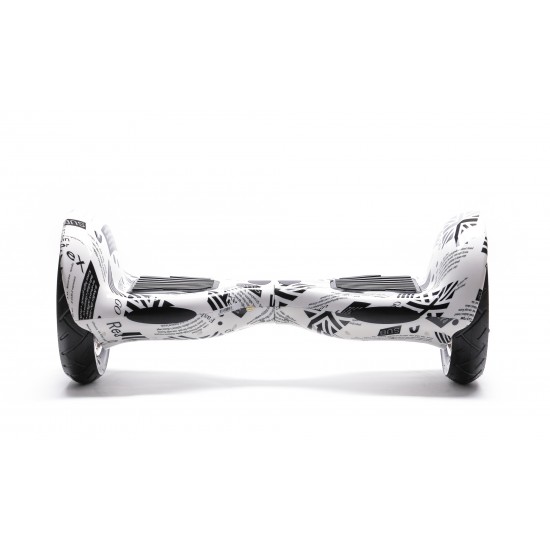 OffRoad NewsPaper Hoverboard Szett Kék Dupla Felfüggesztésű HoverKart Üléssel - 10” Kerekek, Bluetooth Hangszórók, LED Fények, Önegyensúlyozás, 15km hatótávolság, 700W teljesítmény, 4Ah Samsung cellás akkumulátor, Smart Balance 4