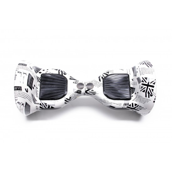 OffRoad NewsPaper Hoverboard Szett Kék Dupla Felfüggesztésű HoverKart Üléssel - 10” Kerekek, Bluetooth Hangszórók, LED Fények, Önegyensúlyozás, 15km hatótávolság, 700W teljesítmény, 4Ah Samsung cellás akkumulátor, Smart Balance 3