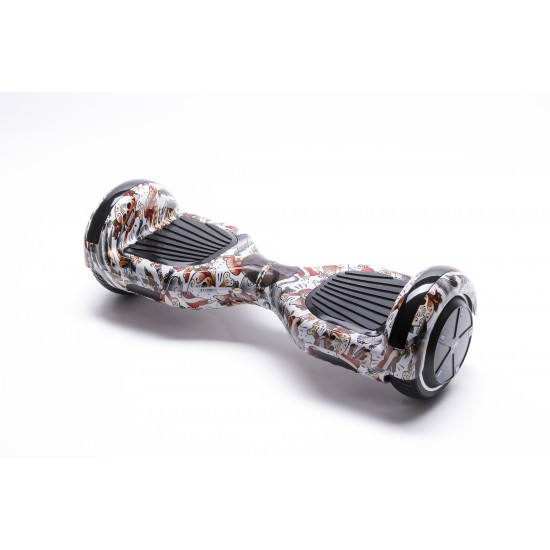 Regular Tattoo Hoverboard Szett Kék Dupla Felfüggesztésű HoverKart Üléssel - 6.5” Kerekek, Bluetooth Hangszórók, LED Fények, Önegyensúlyozás, 15km hatótávolság, 700W teljesítmény, 4Ah Samsung cellás akkumulátor, Smart Balance 4