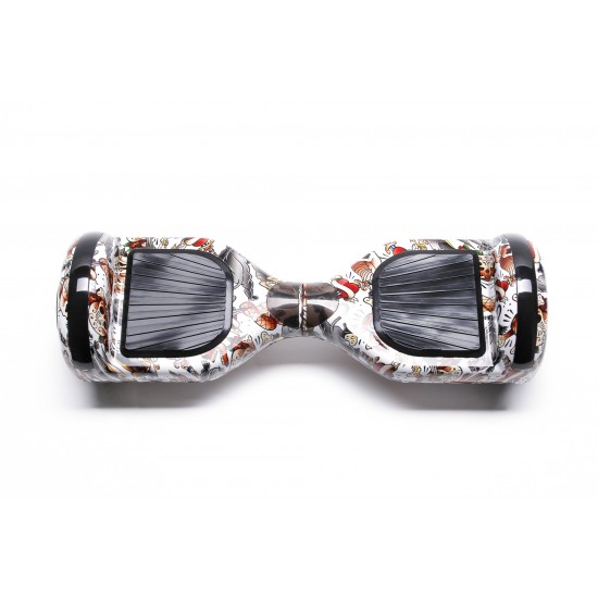 Regular Tattoo Hoverboard Szett Rózsaszín Dupla Felfüggesztésű HoverKart Üléssel - 6.5” Kerekek, Bluetooth Hangszórók, LED Fények, Önegyensúlyozás, 15km hatótávolság, 700W teljesítmény, 4Ah Samsung cellás akkumulátor, Smart Balance 3