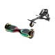 Regular California Hoverboard Szett Fekete Dupla Felfüggesztésű HoverKart Üléssel - 6.5” Kerekek, Bluetooth Hangszórók, LED Fények, Önegyensúlyozás, 15km hatótávolság, 700W teljesítmény, 4Ah Samsung cellás akkumulátor, Smart Balance 2