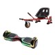 Hoverboard Go Kart Csomag, 6.5 Inch-es, Teljesítménye 700W, Bluetooth-os beépített hangszórók, Led-ek, Piros Hoverkart Felfüggesztésekkel, Smart Balance Regular California 2