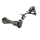 Transformers Camouflage  Hoverboard Szett Fekete Dupla Felfüggesztésű HoverKart Üléssel - 8” Kerekek, Bluetooth Hangszórók, LED Fények, Önegyensúlyozás, 15km hatótávolság, 700W teljesítmény, 4Ah Samsung cellás akkumulátor, Smart Balance 2