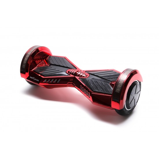 Transformers ElectroRed  Hoverboard Szett Kék Dupla Felfüggesztésű HoverKart Üléssel - 8” Kerekek, Bluetooth Hangszórók, LED Fények, Önegyensúlyozás, 15km hatótávolság, 700W teljesítmény, 4Ah Samsung cellás akkumulátor, Smart Balance 4