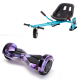 Transformers Galaxy  Hoverboard Szett Kék Dupla Felfüggesztésű HoverKart Üléssel - 8” Kerekek, Bluetooth Hangszórók, LED Fények, Önegyensúlyozás, 15km hatótávolság, 700W teljesítmény, 4Ah Samsung cellás akkumulátor, Smart Balance 2
