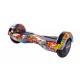 Transformers HipHop Orange Hoverboard Szett Piros Dupla Felfüggesztésű HoverKart Üléssel - 6.5” Kerekek, Bluetooth Hangszórók, LED Fények, Önegyensúlyozás, 15km hatótávolság, 700W teljesítmény, 4Ah Samsung cellás akkumulátor, Smart Balance 4