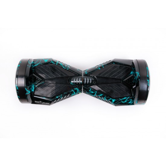 Transformers Thunderstorm Hoverboard Szett Kék Dupla Felfüggesztésű HoverKart Üléssel - 8” Kerekek, Bluetooth Hangszórók, LED Fények, Önegyensúlyozás, 15km hatótávolság, 700W teljesítmény, 4Ah Samsung cellás akkumulátor, Smart Balance 4