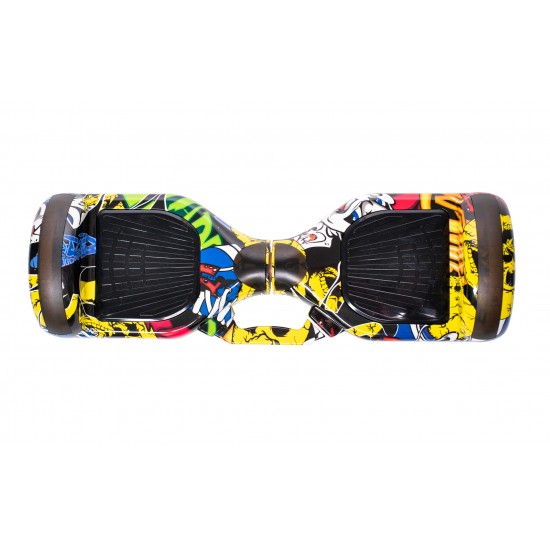 Regular HipHop fogantyúval Hoverboard - 6.5” Kerekek, Bluetooth Hangszórók, LED Fények, Önegyensúlyozás, 15km hatótávolság, 700W teljesítmény, 4Ah Samsung cellás akkumulátor, Smart Balance 2