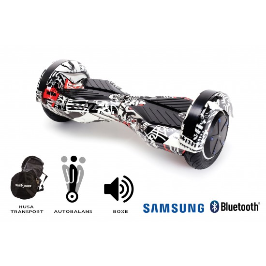 Transformers Last Dead Hoverboard - 6.5” Kerekek, Bluetooth Hangszórók, LED Fények, Önegyensúlyozás, 15km hatótávolság, 700W teljesítmény, 4Ah Samsung cellás akkumulátor, Smart Balance 3