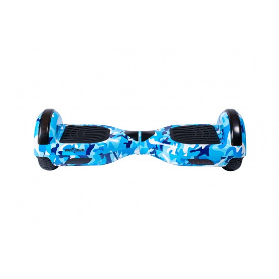 Regular Camouflage Blue Hoverboard Szett Kék Dupla Felfüggesztésű HoverKart Üléssel - 6.5” Kerekek, Bluetooth Hangszórók, LED Fények, Önegyensúlyozás, 15km hatótávolság, 700W teljesítmény, 4Ah Samsung cellás akkumulátor, Smart Balance 2