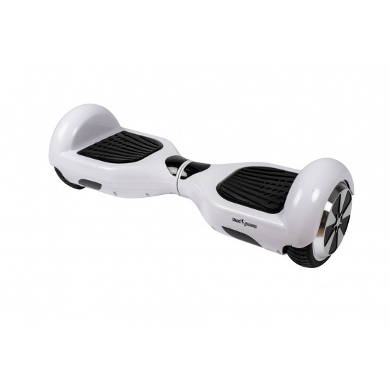 Hoverboard Smart Balance ™, Regular White, 6.5 colos kerekek, Bluetooth, Autobalance, Led lámpák, 700 W, Samsung cellás akkumulátor Hoverboard Smart Balance ™, Regular White, 6.5 colos kerekek, Bluetooth, Autobalance, Led lámpák, 700 W, Samsung cellás akkumulátor