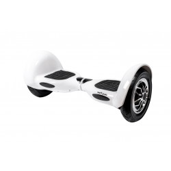 OffRoad White Hoverboard - 10” Kerekek, Bluetooth Hangszórók, LED Fények, Önegyensúlyozás, 15km hatótávolság, 700W teljesítmény, 4Ah Samsung cellás akkumulátor, Smart Balance