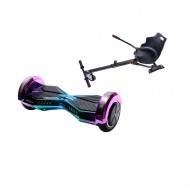 Hoverboard Go Kart Csomag, 6.5 Inch-es, Teljesítménye 700W, Bluetooth-os beépített hangszórók, Led-ek, Hoverkart ergonomikus ülés, Smart Balance Transformers Dakota