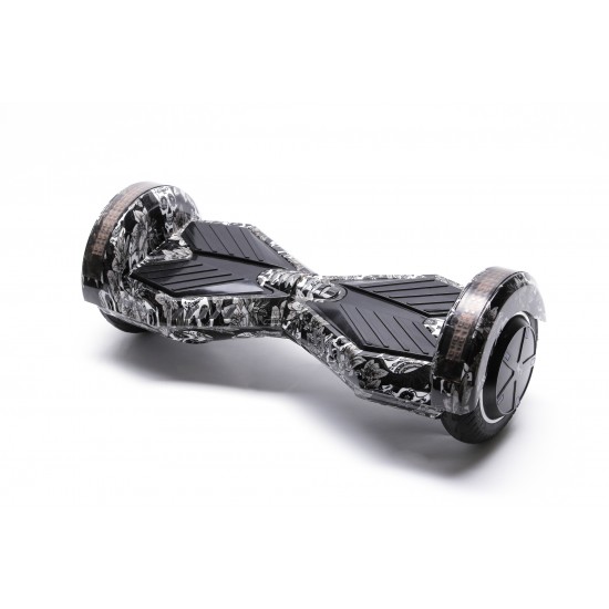 Elektromos Hoverboard Standard GoKart Szett, 6.5 colos, Transformers SkullHead, Nagy Hatótávolság, és Fekete Hoverkart, Smart Balance 2