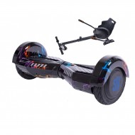Transformers Thunderstorm  Hoverboard Szett Ergonomikus HoverKart Üléssel - 8” Kerekek, Bluetooth Hangszórók, LED Fények, Önegyensúlyozás, 15km hatótávolság, 700W teljesítmény, 4Ah Samsung cellás akkumulátor, Smart Balance