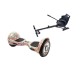 OffRoad Abstract Hoverboard Szett Ergonomikus HoverKart Üléssel - 10” Kerekek, Bluetooth Hangszórók, LED Fények, Önegyensúlyozás, 15km hatótávolság, 700W teljesítmény, 4Ah Samsung cellás akkumulátor, Smart Balance 2