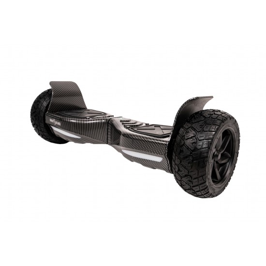 Hummer Carbon All-Terrain Hoverboard – 8.5” Kerekek, Bluetooth Hangszórók, LED Fények, Önegyensúlyozás, 15km hatótávolság, 700W teljesítmény, 4Ah Samsung cellás akkumulátor, Smart Balance