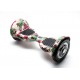Hoverboard Go Kart Csomag, 10 Inch-es, Teljesítménye 700W, Bluetooth-os beépített hangszórók, Led-ek, Piros Hoverkart Felfüggesztésekkel, Smart Balance OffRoad SkullColor 3