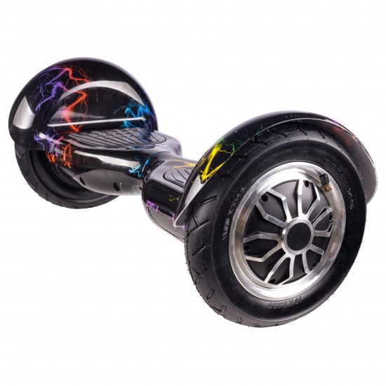 OffRoad Thunderstorm 7 Hoverboard Szett Rózsaszín Dupla Felfüggesztésű HoverKart Üléssel - 10” Kerekek, Bluetooth Hangszórók, LED Fények, Önegyensúlyozás, 15km hatótávolság, 700W teljesítmény, 4Ah Samsung cellás akkumulátor, Smart Balance 4