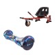 Regular America fogantyúval Hoverboard Szett Piros Dupla Felfüggesztésű HoverKart Üléssel - 6.5” Kerekek, Bluetooth Hangszórók, LED Fények, Önegyensúlyozás, 15km hatótávolság, 700W teljesítmény, 4Ah Samsung cellás akkumulátor, Smart Balance 2