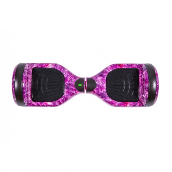 Elektromos Hoverboard GoKart Szett Lengéscsillapítókkal, 6.5 colos, Regular Galaxy Pink, Standard Hatótávolság, Fekete HoverKart Lengéscsillapítókkal, Smart Balance 4