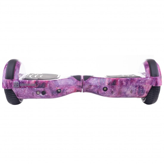 Regular Galaxy pink fogantyúval Hoverboard Szett Ergonomikus HoverKart Üléssel - 6.5” Kerekek, Bluetooth Hangszórók, LED Fények, Önegyensúlyozás, 15km hatótávolság, 700W teljesítmény, 4Ah Samsung cellás akkumulátor, Smart Balance 3