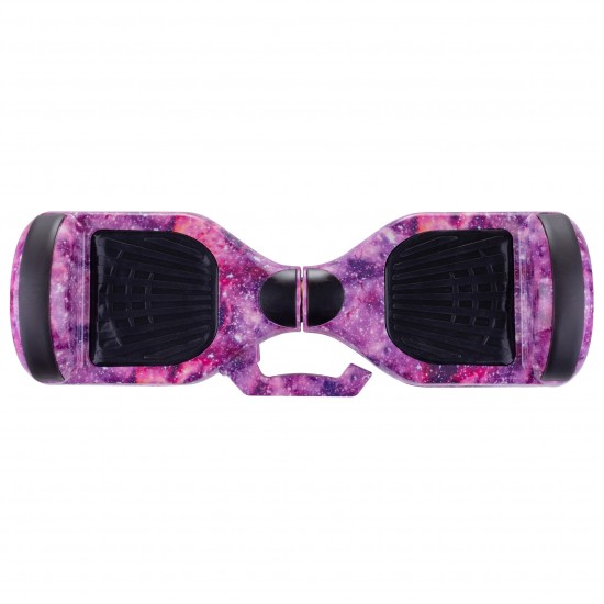 Regular Galaxy pink fogantyúval Hoverboard Szett Fekete Dupla Felfüggesztésű HoverKart Üléssel - 6.5” Kerekek, Bluetooth Hangszórók, LED Fények, Önegyensúlyozás, 15km hatótávolság, 700W teljesítmény, 4Ah Samsung cellás akkumulátor, Smart Balance 4