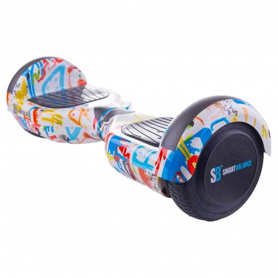 Regular Splash fogantyúval Hoverboard Szett Rózsaszín Dupla Felfüggesztésű HoverKart Üléssel - 6.5” Kerekek, Bluetooth Hangszórók, LED Fények, Önegyensúlyozás, 15km hatótávolság, 700W teljesítmény, 4Ah Samsung cellás akkumulátor, Smart Balance 2