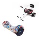 Regular Splash fogantyúval Hoverboard Szett Komfortos HoverKart Üléssel - 6.5” Kerekek, Bluetooth Hangszórók, LED Fények, Önegyensúlyozás, 15km hatótávolság, 700W teljesítmény, 4Ah Samsung cellás akkumulátor, Smart Balance 2