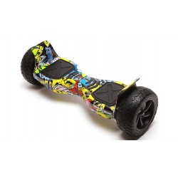 Hummer HipHop All-Terrain Hoverboard – 8.5” Kerekek, Bluetooth Hangszórók, LED Fények, Önegyensúlyozás, 15km hatótávolság, 700W teljesítmény, 4Ah Samsung cellás akkumulátor, Smart Balance