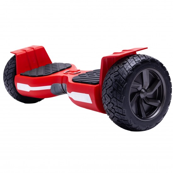 Hummer Red All-Terrain Hoverboard Szett Fekete Dupla Felfüggesztésű HoverKart Üléssel – 8.5” Kerekek, Bluetooth Hangszórók, LED Fények, Önegyensúlyozás, 15km hatótávolság, 700W teljesítmény, 4Ah Samsung cellás akkumulátor, Smart Balance 6