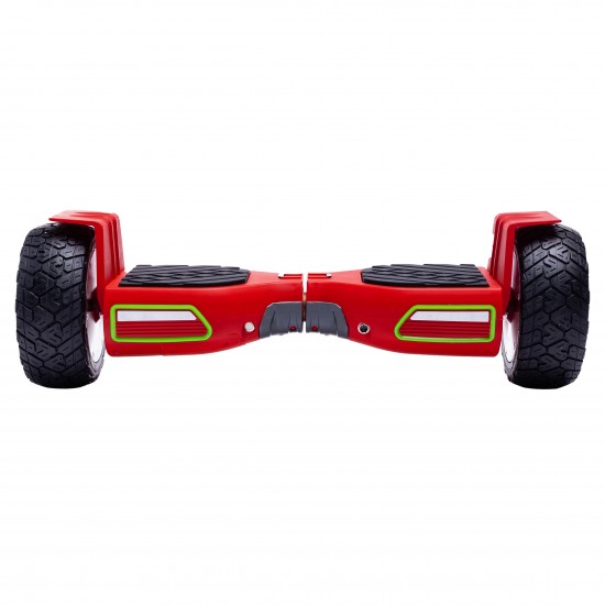 Hummer Red All-Terrain Hoverboard – 8.5” Kerekek, Bluetooth Hangszórók, LED Fények, Önegyensúlyozás, 15km hatótávolság, 700W teljesítmény, 4Ah Samsung cellás akkumulátor, Smart Balance 2