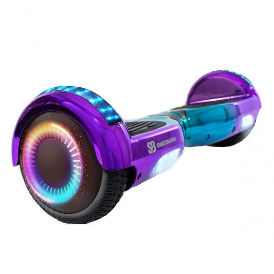 Elektromos Hoverboard csomag Komfortos Üléssel, 6.5 colos, Regular Dakota PRO, Standard Hatótávolság, Fehér Szivacsos ülés, Smart Balance 2