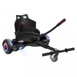Regular Carbon PRO nagy hatótávolság 6.5 inch-es Hoverboard csomag, Hoverkart üléssel, gyermekeknek és feln?tteknek
