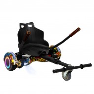 Elektromos Hoverboard Standard GoKart Szett, 6.5 colos, Regular HipHop PRO, Nagy Hatótávolság, és Fekete Hoverkart, Smart Balance