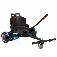 Elektromos Hoverboard Standard GoKart Szett, 6.5 colos, Regular Thunderstorm PRO, Nagy Hatótávolság, és Fekete Hoverkart, Smart Balance