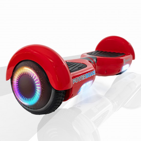 6.5 colos Hoverboard, Regular Red PowerBoard PRO, Nagy Hatótávolság, Smart Balance