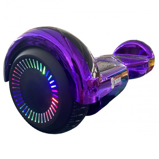 Elektromos Hoverboard Standard GoKart Szett, 6.5 colos, Regular ElectroPurple PRO, Nagy Hatótávolság, és Piros Hoverkart, Smart Balance 2