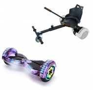 Elektromos Hoverboard Standard GoKart Szett, 8 colos, Transformers Galaxy PRO, Standard Hatótávolság, és Fekete Hoverkart, Smart Balance