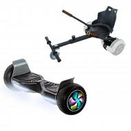 Elektromos Hoverboard Standard GoKart Szett, 8.5 colos, Hummer Black PRO, Standard Hatótávolság, és Fekete Hoverkart, Smart Balance
