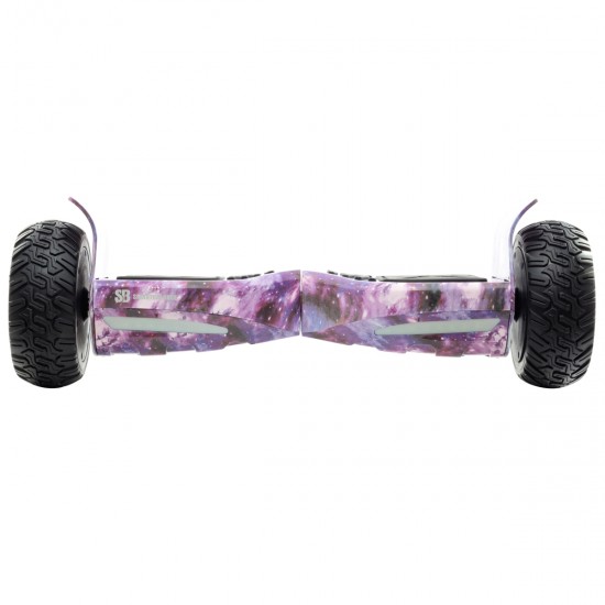 Elektromos Hoverboard csomag Komfortos Üléssel, 8.5 colos, Hummer Galaxy PRO, Nagy Hatótávolság, Fehér Szivacsos ülés, Smart Balance 3
