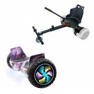 Elektromos Hoverboard Standard GoKart Szett, 8.5 colos, Hummer Galaxy PRO, Standard Hatótávolság, és Fekete Hoverkart, Smart Balance