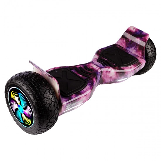 Elektromos Hoverboard csomag Komfortos Üléssel, 8.5 colos, Hummer Galaxy Pink PRO, Standard Hatótávolság, Fehér Szivacsos ülés, Smart Balance 6
