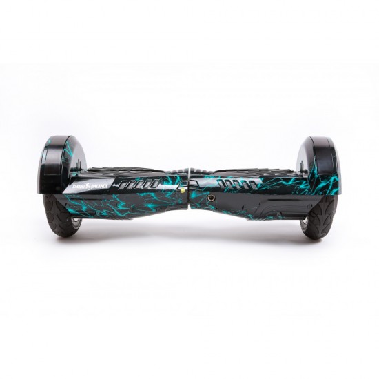 Elektromos Hoverboard csomag Komfortos Üléssel, 6.5 colos, Transformers Thunderstorm PRO, Nagy Hatótávolság, Fehér Szivacsos ülés, Smart Balance 3