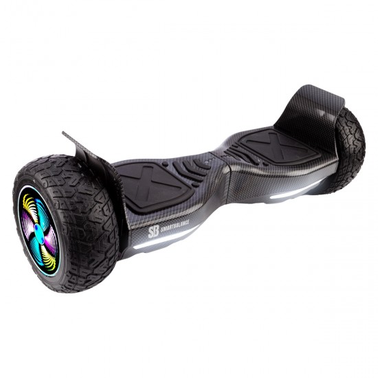 Elektromos Hoverboard csomag Komfortos Üléssel, 8.5 colos, Hummer Carbon PRO, Standard Hatótávolság, Fehér Szivacsos ülés, Smart Balance 6