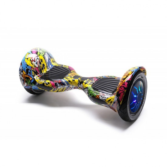 Elektromos Hoverboard Standard GoKart Szett, 10 colos, Off-Road HipHop PRO, Nagy Hatótávolság, és Narancs Hoverkart, Smart Balance 2